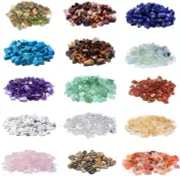 2000 Pcs Chip Gemstone Beads DIY Jewelry Making, Healing Engry Crystals Polis...