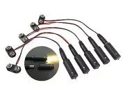 5 pack warm white LED 9 volt battery operated micro effects light MEL-WW1-9V-5P