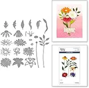 Spellbinders Floral Stems by Simon Hurley Etched Dies, Metal