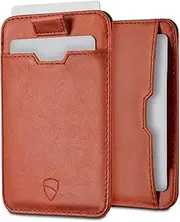 [Vaultskin] Chelsea Mens RFID Blocking Slim Leather Card Wallet - Minimalist Front Pocket Cardholder