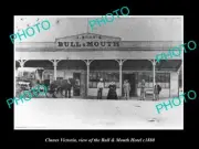 OLD 8x6 HISTORIC PHOTO OF CLUNES VICTORIA VIEW OF THE BULL & MOUTH HOTEL 1880