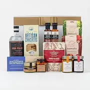 Four Pillars Rare Dry Gin Premium Gift Hamper | Aussie Gift Set Ideas For Mothers Day, Christmas, Birthday - Includes Four Pillars Gin, Sauces, Mustard, Kalamata, Macadamias, Medley and Sea Salt