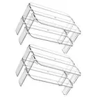 2pcs Seasoning Can Shelf Spice Storage Rack Stackable Plate Rack