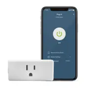 Leviton DW15P-1BW Smart Plug-In Outlet 15A 120V Wi-Fi Indoor Decora 5-15R White