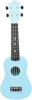 Toyvian 4 Colorful Ukulele Acoustic Ukulele for Beginners Instruments Mini Guitar Wooden Ukulele Ukulele Beginner Ukulele Wood Ukulele Musical Instrument Ukulele for Adult Blue Abs