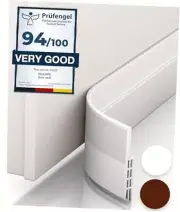 Door Draft Stopper for Bottom of Door - Premium Door Sweep for Bottom white 1