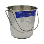 Zeez Stainless Steel Round Bucket Pail