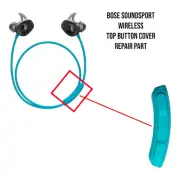Genuine Bose SoundSport Wireless Rubber Cover Control Talk Buttons (Aqua)