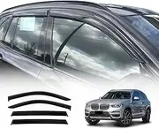 OAD4X4 Weathershields Compatible with BMW X3 G01 Series 2017-2024, Weather Shields Window Visors Wind Deflectors Sun Rain Guard 4PCS Set