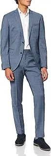 [s.Oliver BLACK LABEL] Men's 23.903.84.4385 Suit, Blue (Blue Dobby 54K2)