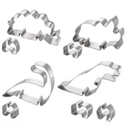 Soffritto Professional Bake 3D Stainless Steel Dinosaur Cookie Cutter Set - Robins Kitchen
