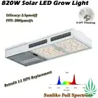 Hydroponic LED Solar Grow Light 820W Full Spectrum LED Panel 1:1 HPS Replacement