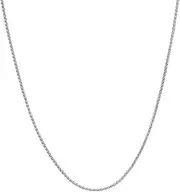 [JewelryWeb] 14k Solid Yellow Gold Adjustable Round Wheat Chain Necklace 46 Centimeters Chain-Necklace for Women and Men in