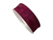 Purple Sheer Organza Ribbon 1 1/2 inches x 10 yards Offray Asiana Plum Bin 30