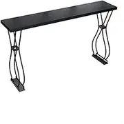 Bar Height Bar Table Modern Nordic Fashion Wrought Iron Bar Table Home Living Room Against The Wall Solid Wood Long Table Bar High Table and Chairs Dining Table Coffee Table (Color : Bar table180cm)