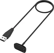 Replacement Charging Cable Cord for Fitbit Charge 6 / Charge 5 / Luxe Charger USB Charging Charger Cable with Reset Button (50cm/19.68inch)