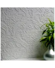 Brewster High Trad Paintable Textured Vinyl Wallpaper