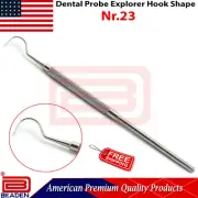 Dentist Probe 23 Explorer Hook Shape Periodontal Tooth Pick Tartar Remover New
