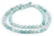 Faceted Diamond Cut Amazonite Beads 10mm Blue Gemstone 15 Inch Strand