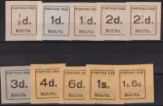 MALTA - 1925 segnatasse con valore al centro - (334/C6)