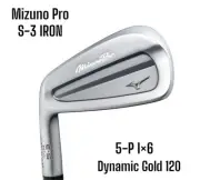 Lefty Mizuno Pro Pro S 3 Iron 5 P 6 pcs Dynamic Gold 120