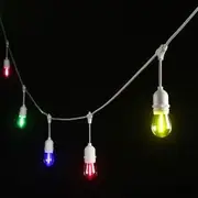 Eglo Outdoor Festoon 10LT LED Kit Hanging String Lights 13m - White - Multi-Colour