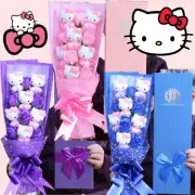 Hello Kitty Plush Bouquet Gift Set - 6Pcs Cute Toy for Birthday & Valentines Day
