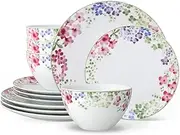 [Noritake] Bloomington Road Colorful 12 Pc. Dinnerware Set, Sevice for 4, Multicolor