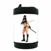 Ninja D1 Black Metal Car Ashtray / Mini Trashcan