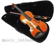 Student Model New 1/4 Solid Wood Violin +Bow+Rosin+Case+Violin String set