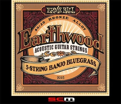 2 x sets Ernie Ball 2063 Banjo Strings 9-20 Strings Bluegrass 5 String Set