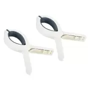 5.1" Beach Towel Clips, 2 Pcs Plastic Flexible Spring Clothespins Clamp, Blue