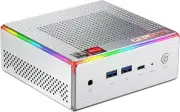PELADN HA-4 Mini Gaming PC, AMD Ryzen 7 7840HS (8C/16T, Max 5.1Ghz) Win11 Pro, 3