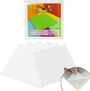 EKIND Self Adhesive Building Brick Plates, 10 inch x 10 inch Base Plates with Adhere for Toy Bricks, STEM Activities & Display Table (6 Pack, White)