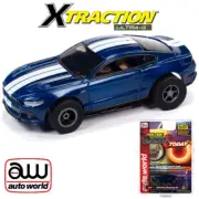 Auto World Xtraction Today 2018 Ford Mustang GT Blue HO Slot Car