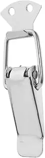 Homoyoyo Versatile Stainless Steel Spring Catch Toggle Latch Clamp Locking Mechanism for Luggage Briefcases