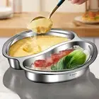 with Handle Steamer Plate Stackable Steaming Cookware for Eggs Meat Fish Corn