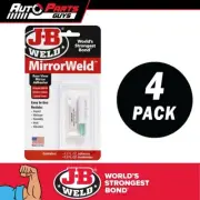 4 Pack JB Weld Mirrorweld Adhesive Bonds Rear View Mirrors To Windscreen | 33701