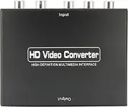 HDMI Converter, Component to HDMI Adapter + R/L, Supports 1080P Video Audio Converter for DVD, Compatible with HDTV Monitors