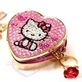 在飛比找Yahoo!奇摩拍賣優惠-♥小公主日本精品♥Hello Kitty 坐姿粉色愛心滿版水