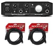 Mackie Onyx Artist 1.2 2x2 USB Audio Recording Studio Interface + (2) XLR Cables