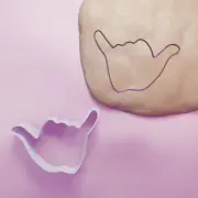Surf Hand Cookie Cutter - Biscuit Cutter - Baking - 3 Sizes