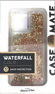 Case-Mate - Waterfall Case for Apple® iPhone® 11 Pro - Gold Waterfall