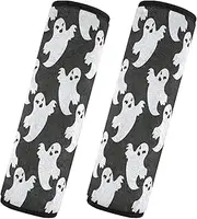 Car Seat Belt Pads Set of 2 Breathable Car Safety Seat Belt Strap Shoulder Pad Backpack Shoulder Strap Pad Cover Car Accessories for Adults Child Kids S Halloween Spooky Scary Spirit