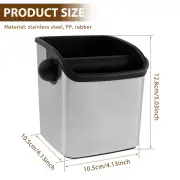 Coffee Knock Box 700ml Large Capacity Espresso Knock Bin Stainless Steel lersJ