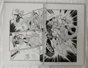 RARE!! ORIGINAL PUBLISHED MISS MEOW #7 COMIC ART (MERC 2022)