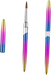 WOFASHPURET 2Pcs Gradient Color Nail Art Brush Nail Drawing Pens at Home