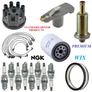 Tune Up Kit Filters Cap Wire Spark Plugs For FORD RANCHERO V8 6.6L 1974 (for: Ford)