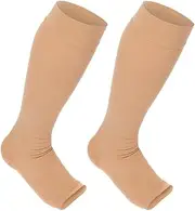 Hoement Elastic Fiber Chinlon Material Compression Socks for Women Calf Sleeve Calf Stocks Sports Sock