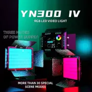 YONGNUO YN300 IV RGB Led Video Light Panel 3200K-5600K Canon Nikon Sony Camera